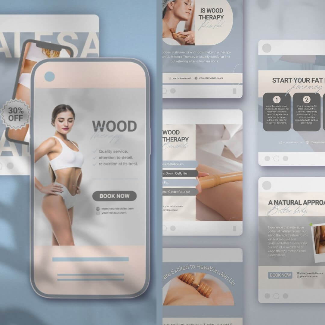 +400 Ready-to-use Body Contouring Instagram Templates!
