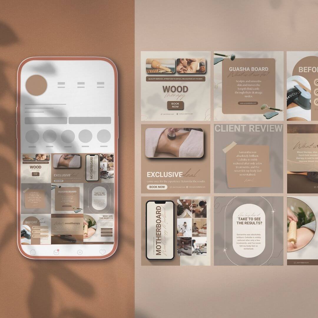 +400 Ready-to-use Body Contouring Instagram Templates!